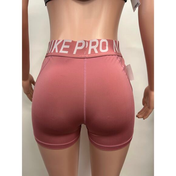 Nike Pro 3’ Women’s Training Shorts in Desert Berry - Picture 2 of 5